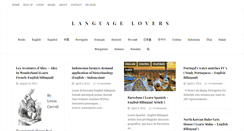 Desktop Screenshot of languagelovers.net